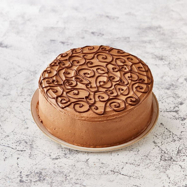 Double Chocolate Curly Whirly Cake